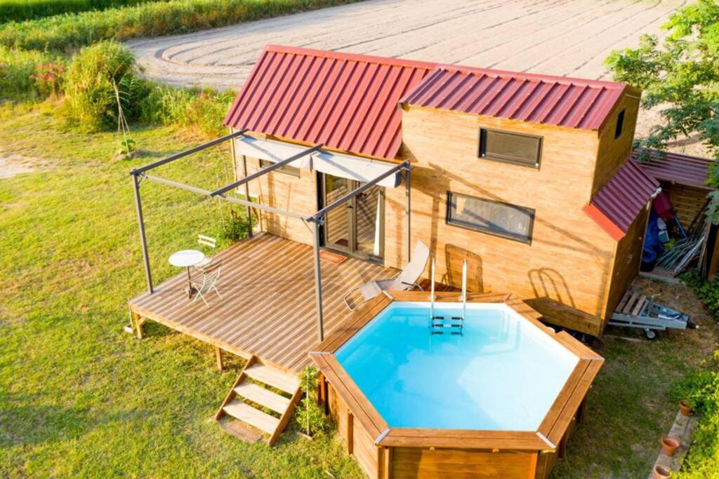 Myinsolite - Tiny-House, Jacuzzi, Brasero, Piscine Aigues-Mortes Exterior foto