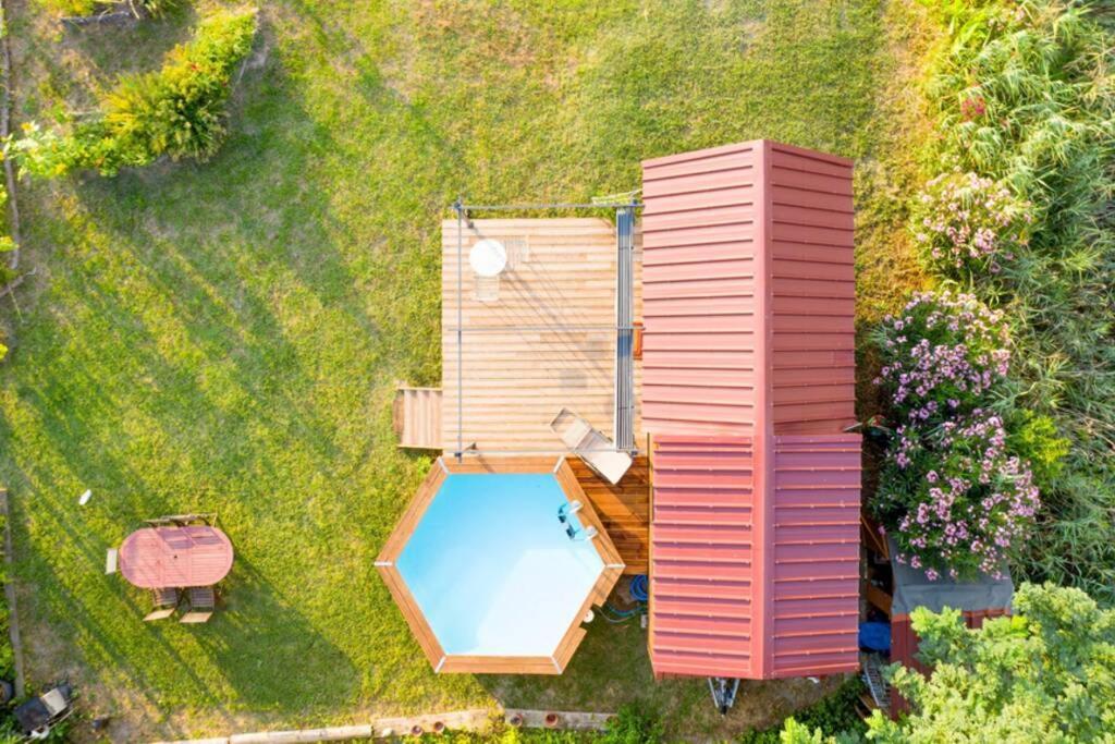 Myinsolite - Tiny-House, Jacuzzi, Brasero, Piscine Aigues-Mortes Exterior foto
