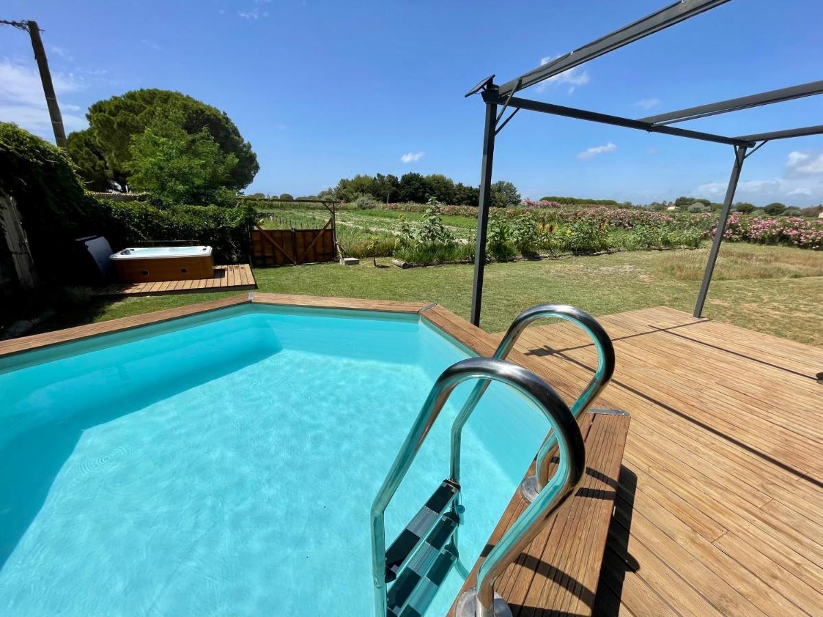 Myinsolite - Tiny-House, Jacuzzi, Brasero, Piscine Aigues-Mortes Exterior foto