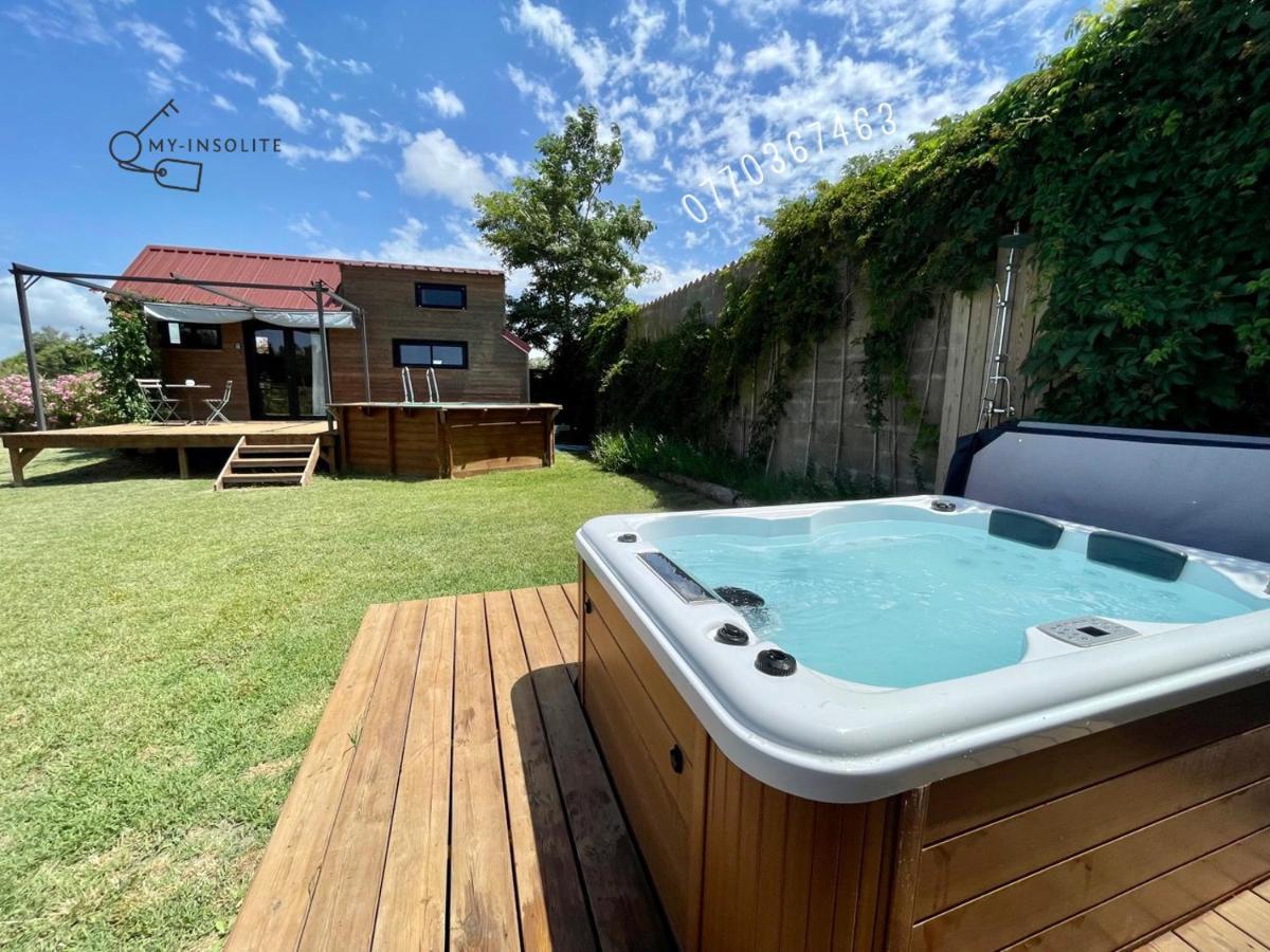 Myinsolite - Tiny-House, Jacuzzi, Brasero, Piscine Aigues-Mortes Exterior foto